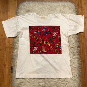 Vintage Persimmon Single Stitch Cowboy Boots Graphic White T-shirt Unisex size L